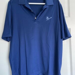 Fairway & Greene Navy Blue Short Sleeve Golf Polo